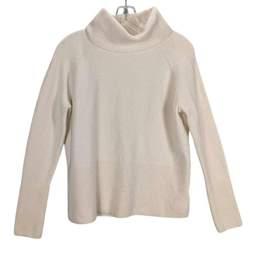 Athleta Alpine Sweater Womens Medium Long Sleeve Turtleneck Merino Wool Cashmere